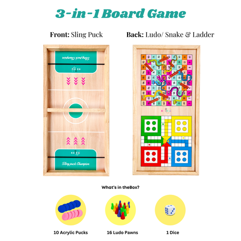 3 in 1 fastest finger first, ludo , snake and ladder board game