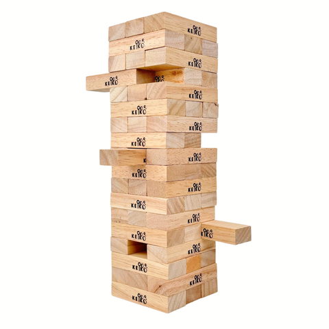 Wooden Tumbling Tower | Building blocks - 54 pieces