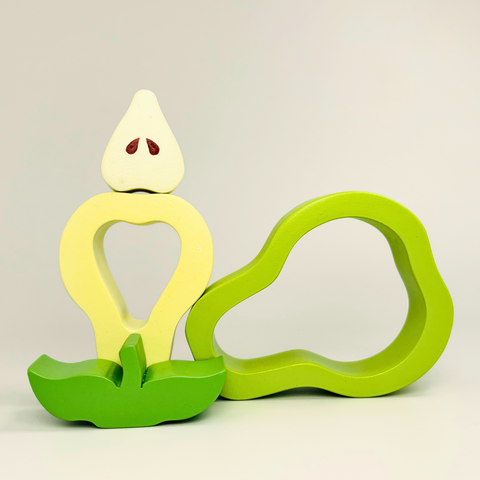 Wooden Pear Stacking Fruit Toy