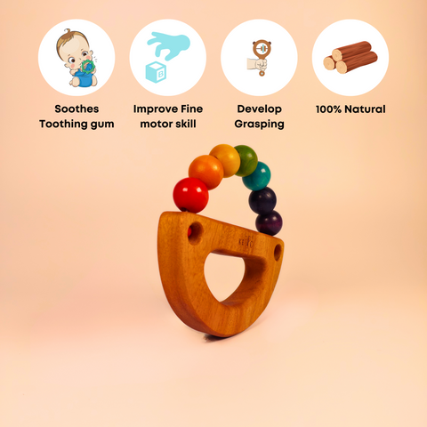 Rainbow Teether and Grasping Toy