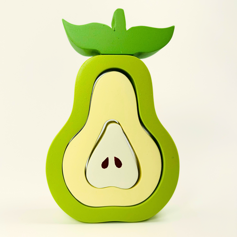 Wooden Pear Stacking Fruit Toy