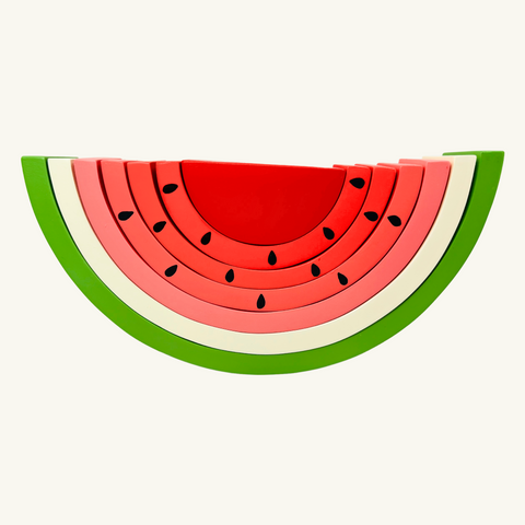 Wooden Watermelon Stacking Fruit Toy