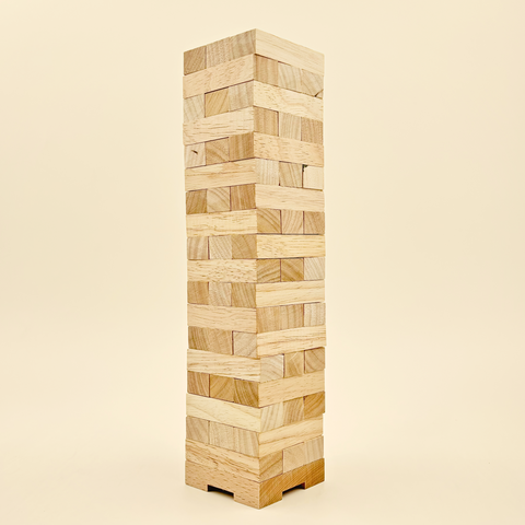 Wooden Tumbling Tower | Building blocks - 54 pieces